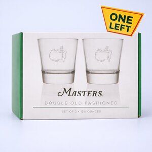 2025 Masters Augusta National Double Old Fashioned Glasses Set of 2...NEW IN BOX